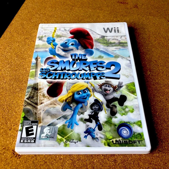 Nintendo Wii The Smurfs 2 Ubisoft 2006 Video Game Disc  Manual Tested Works - Picture 1 of 5